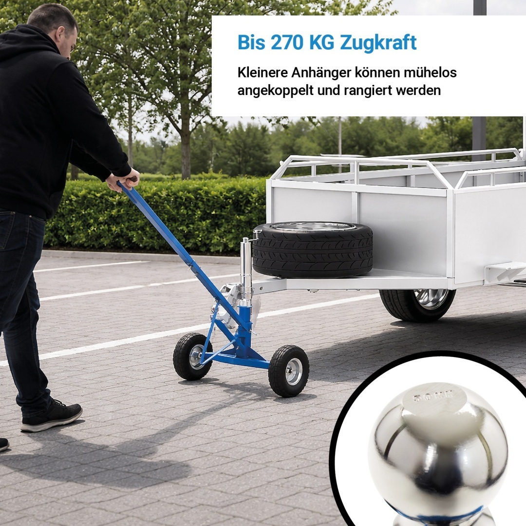 Manipulátor K Přívěsu S Opěrným Kolečkem 270kg Regulace BITUXX MS19566